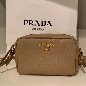 Prada Bandoliera Bag Pelle Vitello (calfskin) Cammeo